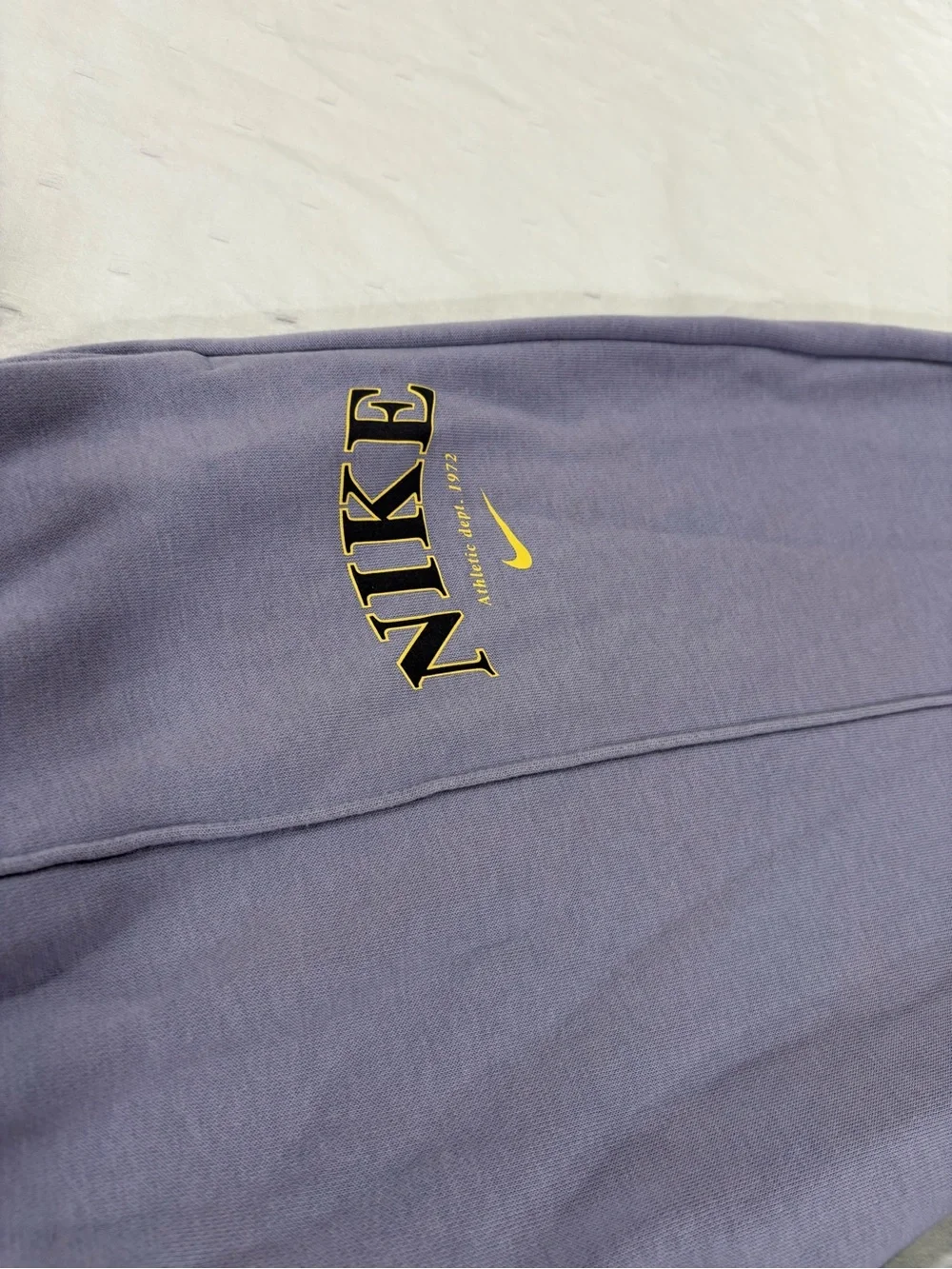 Nike Women Lavender Sportswear Trend Fleece Pintuck Jogger Pants Size XL